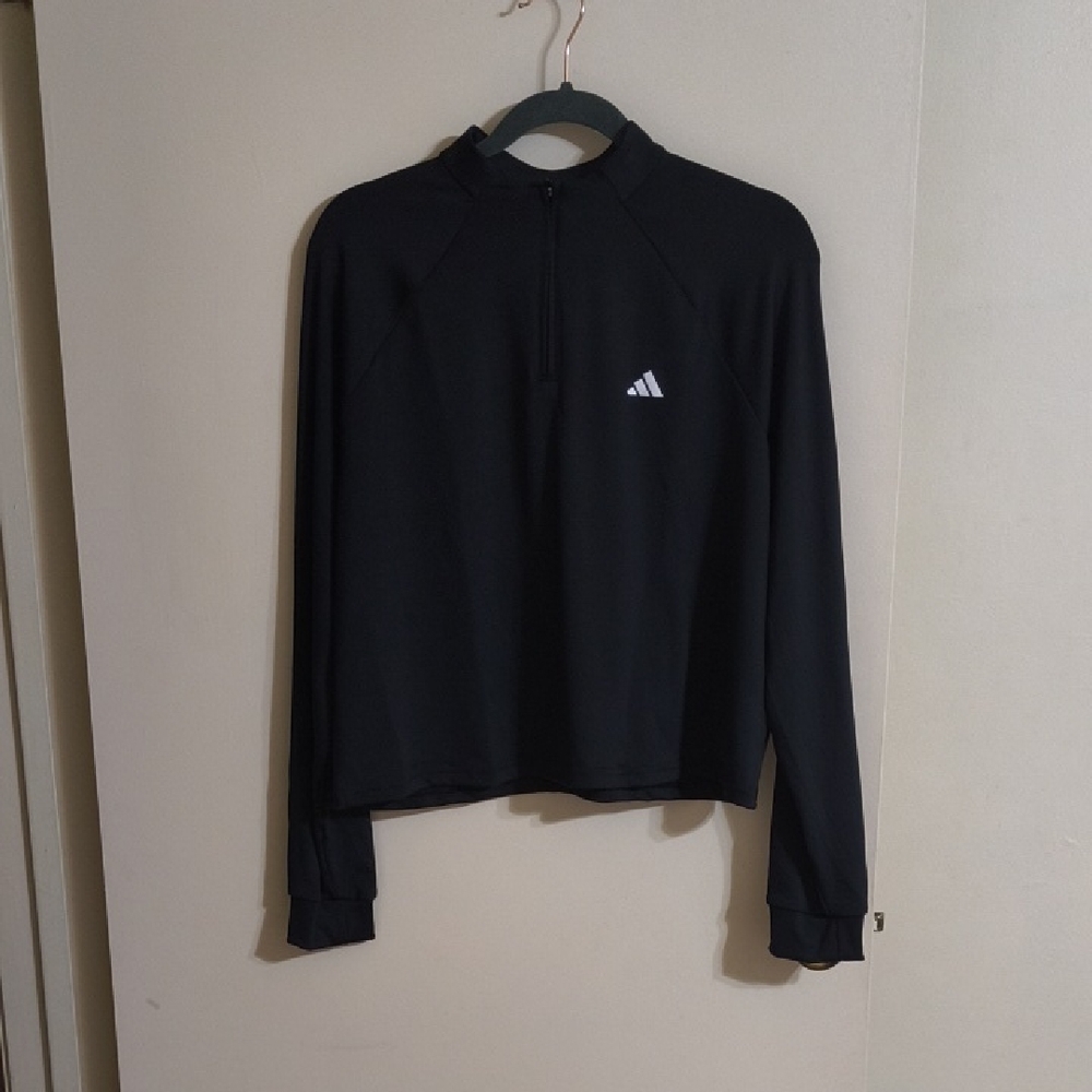 Adidas Black Women's 1/4 Zip Sweatshirt